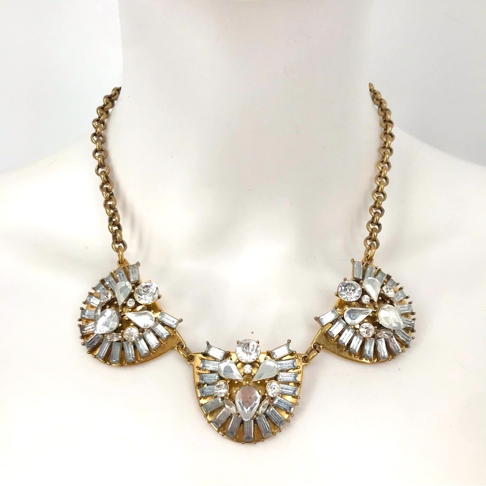 J. Crew Jewel Encrusted Glam Necklace